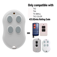 Télécommande de garage TX4 100 % compatible avec TX2, TX SMALL, TX2 COLOR 433,92 MHz, ouvre-porte à code roulant