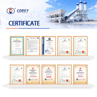 Centrale à béton prête à l'emploi Corey 25-180m/h avec pompe et moteur, équipement stationnaire à couple élevé à vendre