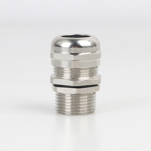 Prensaestopas M12 M16 de Latón Niquelado IP65 con Conexión Roscada de Bajo Voltaje - Product Image 1