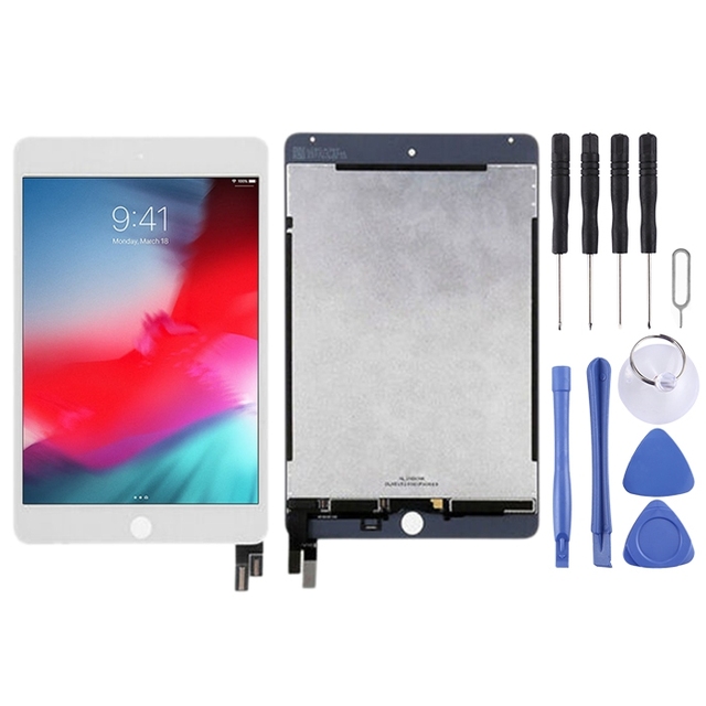 Wholesale OEM LCD Screen for iPad Mini 5 (2019) / A2124 / A2126 / A2133 With Digitizer Full Assembly (White)