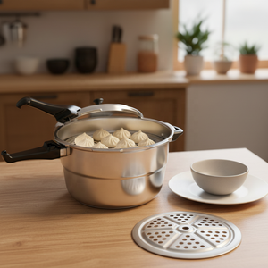 Casserole à pression multifonctionnelle en silicone pour le camping en plein air, support robuste, économie d'énergie, protection de sécurité, cuisinière à induction - Product Image 3