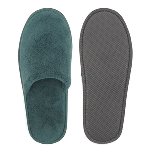 Pantuflas Desechables de Felpa de Coral Verde Gruesas para Spa, Antideslizantes para Hostelería, para Hoteles Cinco Estrellas y Salones de Belleza - Product Image 6