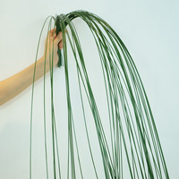 Fil de fer souple vert pour loisirs créatifs, fleurs artificielles, fleurs préservées, arrangements floraux - Matériau PVC intérieur/extérieur