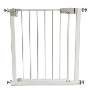 Puerta de bebé segura para niños más popular, puerta de seguridad para puerta de 75cm a 82cm con función de bloqueo de puerta automático, función de bloqueo de puerta blanca - Product Image 3