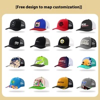 Gorra Trucker de 6 Paneles de Color Sólido con Malla 112, Bordado 3D, Transpirable y Ligeramente Curvada para Verano - Venta Directa de Fábrica