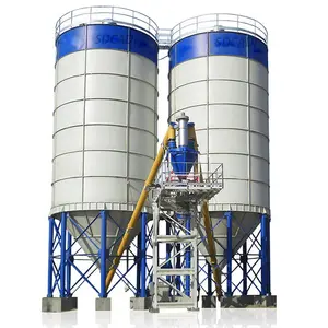 Silo di cemento sfuso in acciaio inossidabile sdcavi 50-100t utilizzato per l'impianto di betonaggio