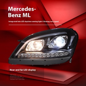 Phares LED complets pour <span class=keywords><strong>Mercedes</strong></span> <span class=keywords><strong>Benz</strong></span> <span class=keywords><strong>W164</strong></span> ML280 ML320 ML350 ML500 2005-2011, kit de carrosserie modifié avec feux de jour avant - Product Image 4