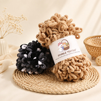 Chenille Puffy untuk rajutan tangan benang Cynthia Chenille benang poliester lingkaran lembut benang rajutan tangan benang jari