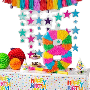 Yuyang mainan permen Pinata angka pelangi, untuk anak-anak Natal Paskah Halloween ulang tahun pesta wisuda pernikahan - Product Image 3