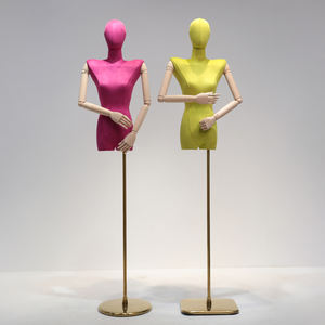 <span class=keywords><strong>Mannequin</strong></span> de haute <span class=keywords><strong>couture</strong></span> pour femme adulte, buste en <span class=keywords><strong>plastique</strong></span> à épaules hautes, pose debout, prix direct usine, avec tête - Product Image 3