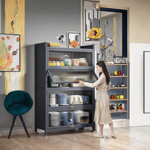Armoire en bois multifonctionnelle essentielle <span class=keywords><strong>pour</strong></span> la cuisine à domicile, étagère à plusieurs niveaux <span class=keywords><strong>pour</strong></span> casseroles et four à <span class=keywords><strong>micro</strong></span>-ondes, rangement <span class=keywords><strong>pour</strong></span> d'autres articles - Product Image 3