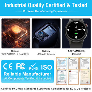 L10N IP67 Impermeável Senior Smart Bracelet Watch com Resposta Chamada Função <span class=keywords><strong>Monitor</strong></span> de Pressão Arterial Color Display Watch para Senior - Product Image 5