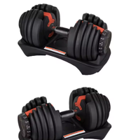 Ensemble d'haltères réglables 2.5-24kg-Équipement de gymnastique à domicile multi-poids pour l'entraînement complet du corps