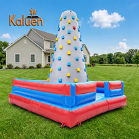 Mur d'escalade gonflable extérieur personnalisé pour enfants et adultes, avec toboggan, pour parcs d'attractions commerciaux et jeux sportifs d'escalade