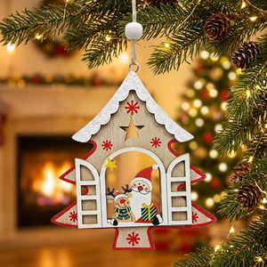 Ornements de Noël en bois personnalisés CCH, décorations de Noël créatives, cadeau de Noël - Product Image 1