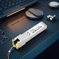 Módulo transceptor de fibra óptica SFP, compatible con 1000BASE-T RJ45, 100m, 10/100/1000, 10/, para redes 5G