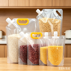 Popular 15L Heavy Duty Moisture Resistant Spout <b>Pouch</b> For Home Rice Grain Dry Goods - Product Image 1