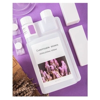 Flacon en plastique à double compartiment pour huiles essentielles, 250 ml, 500 ml, 1000 ml, avec double col, en HDPE, pour le dosage et la mesure
