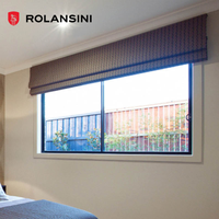 Ventanas Automáticas de Doble Vidrio de Aleación de Aluminio Rolansini, Diseño Francés, Apertura Horizontal, Acero Inoxidable, Insonorizadas para Viviendas