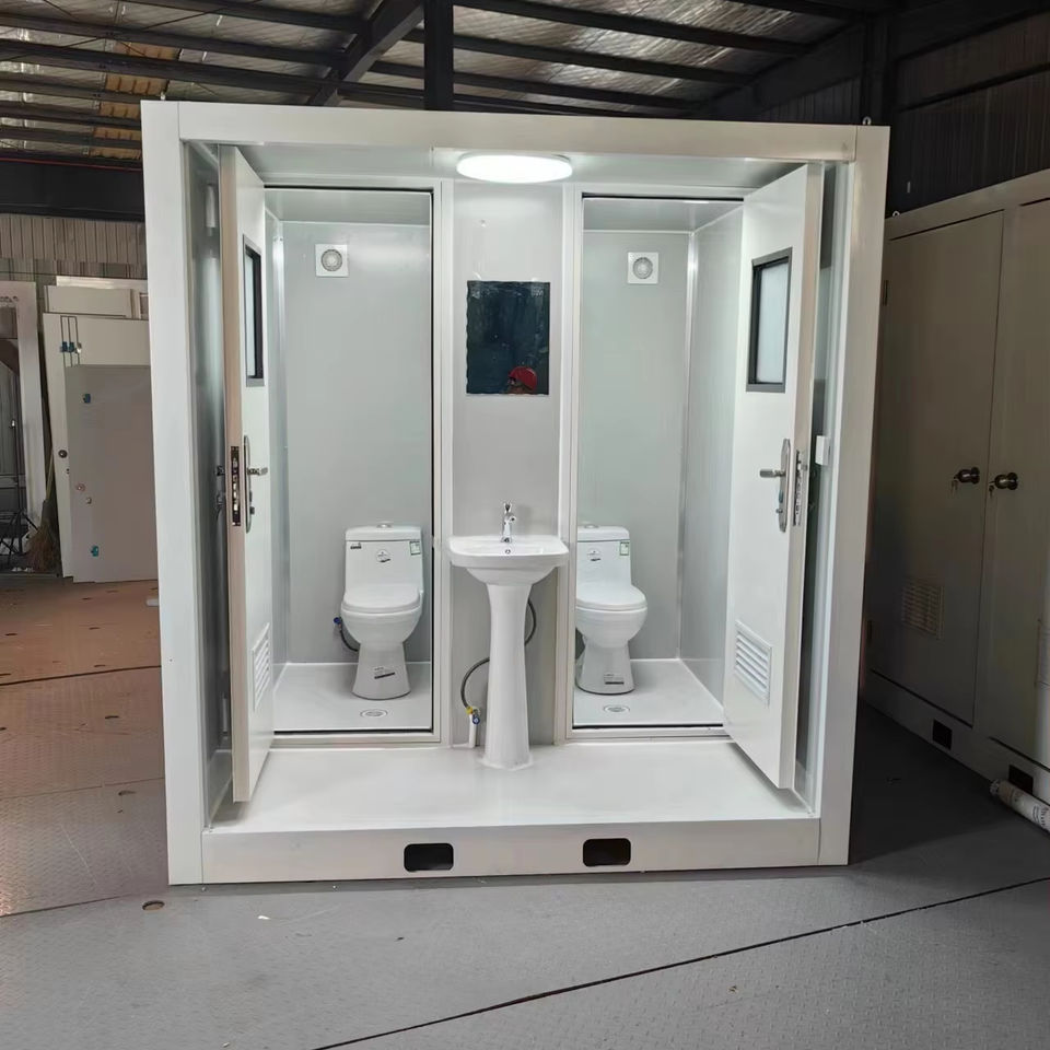 Public Luxury High Quality Steel Mobile Toilet Porta Potty Outdoor Bathroom Shower Uint Toilet Tiny Pod Pods Container - Image 1