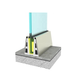 Nhôm thép U kênh kính lan can hệ thống không khung kính lan can hàng đầu đường sắt - Product Image 2