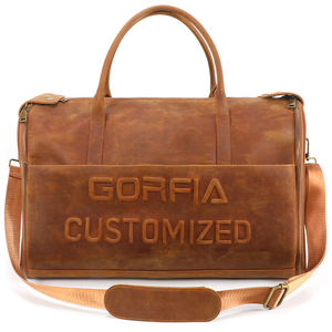 Bolsa de Viaje de Cuero de Moda, Bolsa de Lona de Gran Capacidad, Bolsa de Gimnasio, Bolsa de Viaje para Pasar la Noche, Bolsa de Mano para Venta al por Mayor - Product Image 2