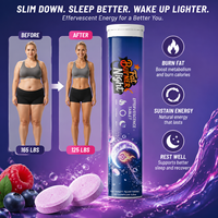 Complément Brûleur de Graisse Nocturne OEM OBM ODM Marque Privée Brûleur de Graisse Nocturne Comprimés Effervescents pour la Perte de Poids et le Sommeil