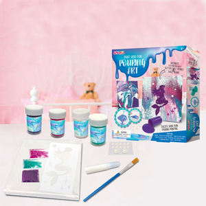 Kit Mainan DIY Mermaid Pouring Art, Kit Menggambar, Kit Seni dan Kerajinan Edukatif, Warna untuk Anak-anak dan Dewasa - Product Image 5