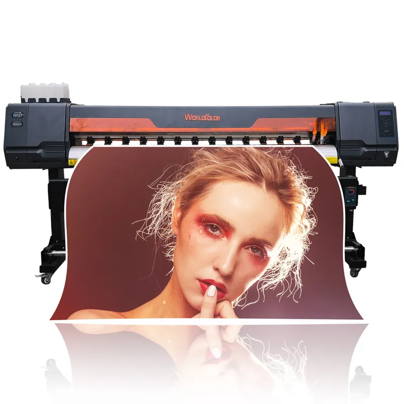 बड़े प्रारूप 1.6m 1.8m 3.2m इंकजेट आलेखक DX5 XP600 I3200 पोस्टर कैनवास vinyl के लिए पर्यावरण विलायक प्रिंटर मुद्रण इंकजेट प्रिंटर