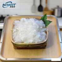 Brosse à cheveux et à ongles en microfibre de bambou écologique, à fibres longues, ignifuge, pour prothèses dentaires, fausses dents