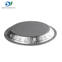 Assiette à pizza ronde de 7 pouces plaque de cuisson en aluminium plaque à tarte Barbecue four plat en aluminium feuille d'étain