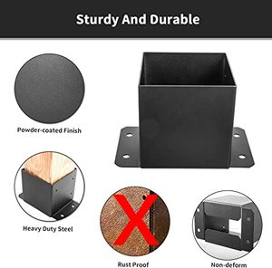 Supports de <span class=keywords><strong>pergola</strong></span> 6 "X 6" Wood Works, Supports d'angle à angle droit à 3 voies, - Product Image 6