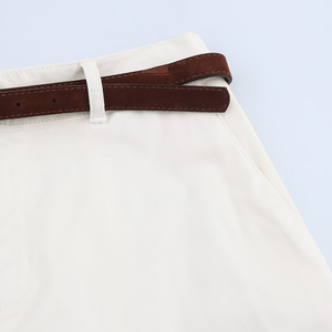 PB&ZA <span class=keywords><strong>Femme</strong></span> 2026 Nouvelle Collection Été <span class=keywords><strong>Chic</strong></span> et Tendance Tenue Décontractée avec Ceinture Short Vintage Taille Haute Fermeture Éclair Jupe-Short <span class=keywords><strong>Femme</strong></span> - Product Image 5