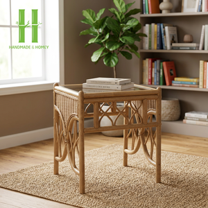 Mesa de Centro de Ratán Moderna y Natural para Sala de Estar, Fabricada en Vietnam, Venta al Por Mayor - Product Image 1