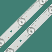Perles LED universelles en aluminium SMD 3V 6V 2W pour TV Backlight Cuttable 32-65 Inch Kits de réparation pour téléviseurs LCD