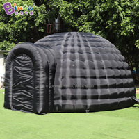 Tente gonflable publicitaire pour événements, camping, fête en plein air, tente gonflable géante en forme d'igloo avec LED pour mariage et événements