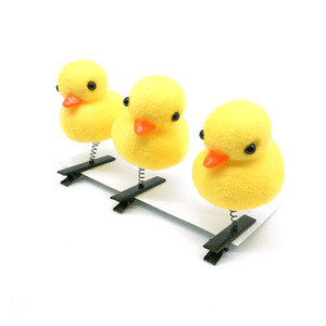 Vente en gros de pinces à cheveux mignonnes en forme de poussin de Pâques pour filles, cadeau de mode pour enfants, toutes saisons, logo personnalisé - Product Image 1