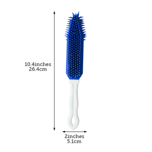 Cepillo para detalles de automóviles y automóviles, eliminador de pelusas para perros, gatos, cepillo de masaje de goma para muebles, interiores de automóviles, alfombras - Product Image 5