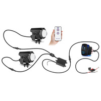 12V RGBW Laser LED Fouets 4x4 Offroad Sans Fil Télécommande Led Pod Lumière Câblage Kit pour Autres Accessoires de Lumière de Voiture