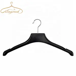 38 CM 15 Inch Black Plastic Suit Coat Display Hanger For Hang Women Lady's Heavy Overcoat