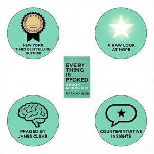 Todo Está Empañado por Mark Manson, Filosofía <span class=keywords><strong>de</strong></span> la Vida, Bienestar Mental, Esperanza y Cultivo <span class=keywords><strong>de</strong></span> la Mentalidad, Libro <span class=keywords><strong>de</strong></span> Lectura para Autoayuda - Product Image 2