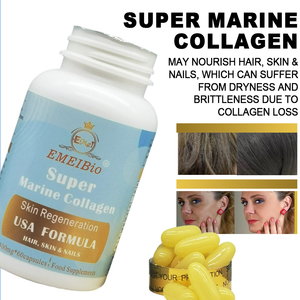 Wholesale Super Marine Collagen Capsules Nourish <strong>Hair</strong> Enhance <strong>Skin</strong> Texture <strong>and</strong> Strengthen <strong>Nails</strong> - Product Image 3