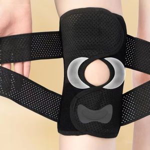 Genouillère de gros avec stabilisateurs latéraux pour soulager les douleurs articulaires et les déchirures du ménisque, blessures sportives, respirante et ajustable pour la course à pied - Product Image 2