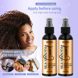 Kit professionnel de lissage des <span class=keywords><strong>cheveux</strong></span> en soie, sérum <span class=keywords><strong>anti</strong></span>-frisottis, huile capillaire, <span class=keywords><strong>spray</strong></span> protecteur thermique, fer à lisser, outils chauds pour le lissage des <span class=keywords><strong>cheveux</strong></span> - Product Image 4