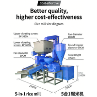 HN QDMECH Machine de traitement commerciale pour le décorticage du maïs, l'élimination des impuretés, le décorticage du paddy, le polissage du riz et le moulin à riz