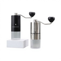Moulin à café manuel Kaideli en acier inoxydable, petit ensemble portable pour usage domestique