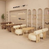 Ensemble table et chaises de style moderne et minimaliste pour restaurants, salons de thé, cafés et hôtels - Durable