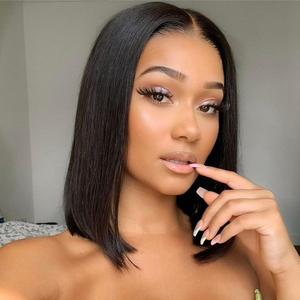 วิกผมบ๊อบตรง Kbeth รุ่นปี <span class=keywords><strong>2021</strong></span> แฟชั่น แนวผมดูเป็นธรรมชาติ พร้อมผมเบบี้แฮร์  แบบ 4x4 และ 13*4 วิกผมแท้จากบราซิล  แบบลูกไม้ด้านหน้าสั้น - Product Image 1