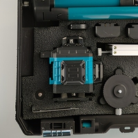 Kit de niveau laser vert 4D 16 lignes 30m avec auto-nivellement, trépied et accessoires de batterie