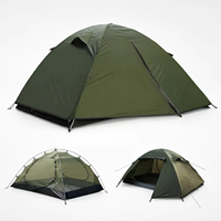 Tente de camping Oxford légère pour la randonnée en plein air, quatre saisons, avec sac de transport, installation rapide, logo personnalisé, adaptée à la randonnée